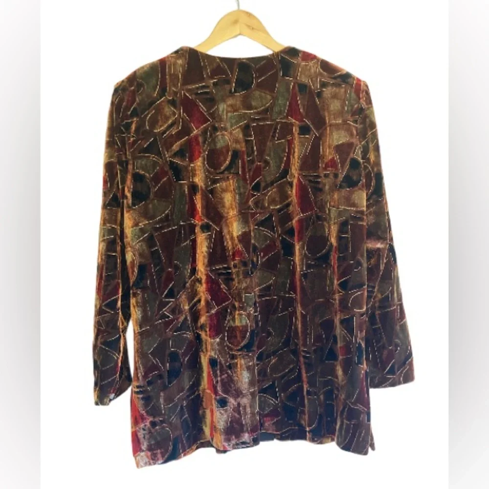 🌟 VTG Velvet Image Mod-Chic Jacket - Picture 7 of 9